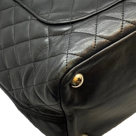 CHANEL Cambon Line Tote Bag Calf Black White - Picture 5 of 14